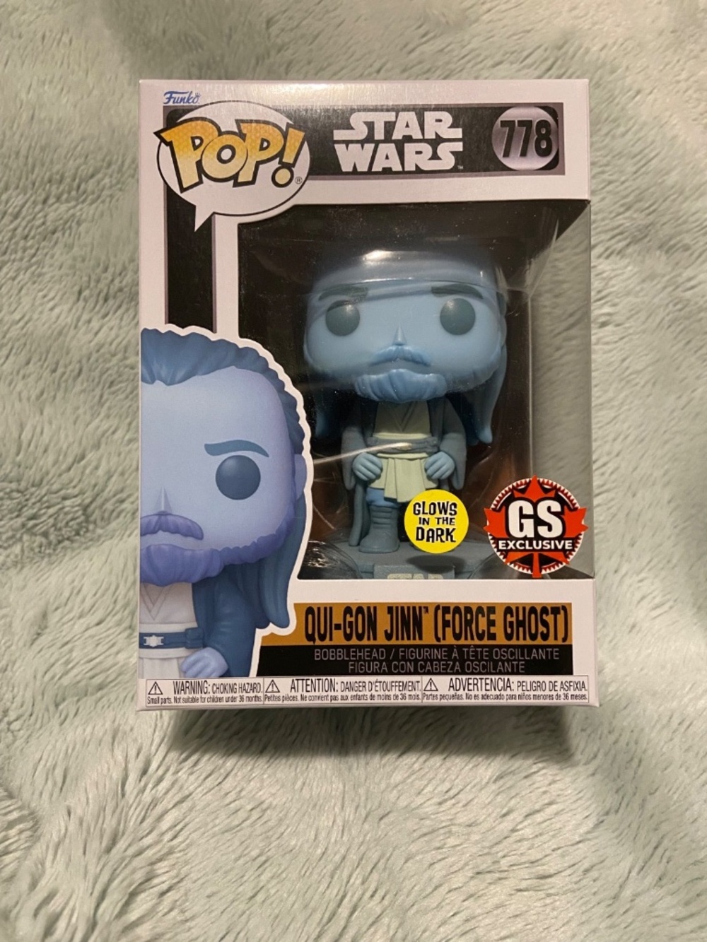 Funko Pop Star Wars Qui-Gon Jinn (Force Ghost) EB Games/GameStop Exclusive #778